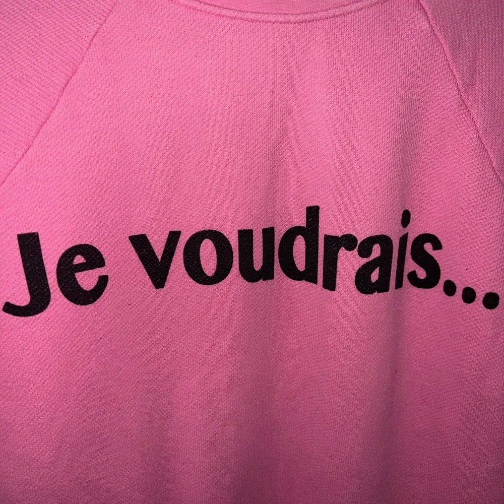 Whistles Women’s Hot Pink “Je Voudrais” Pullover Sweater Size Small - Picture 2 of 4